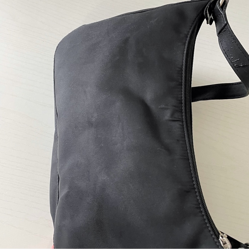 ❤️SOLD❤️Longchamp black nylon and leather shoulder bag - Picture 3 of 11